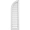 Ekena Millwork Quarter Round Top Left Surface Mount PVC Gable Vent w/ 2"W x 1-1/2"P Brickmould Frame, 12"W x 42"H GVPQL12X4202SF - alternate 1